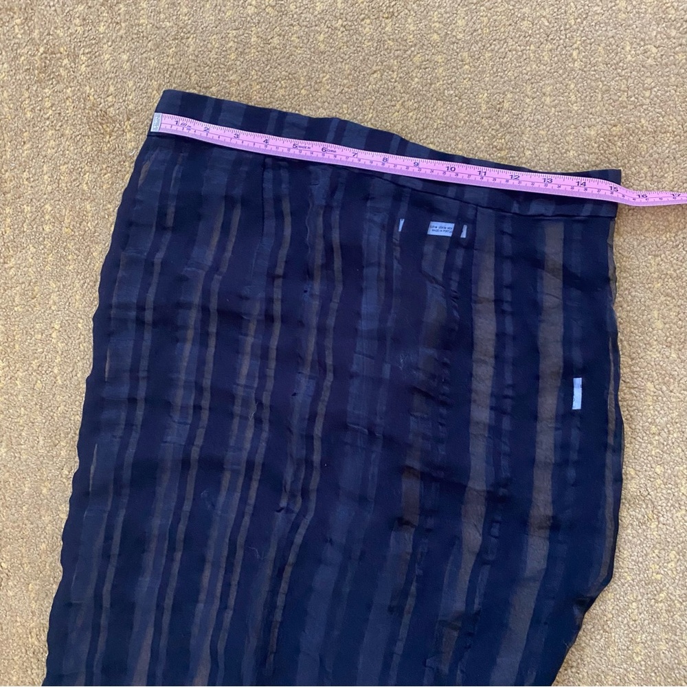Zara Black Sheer Midi skirt - Picture 5 of 5